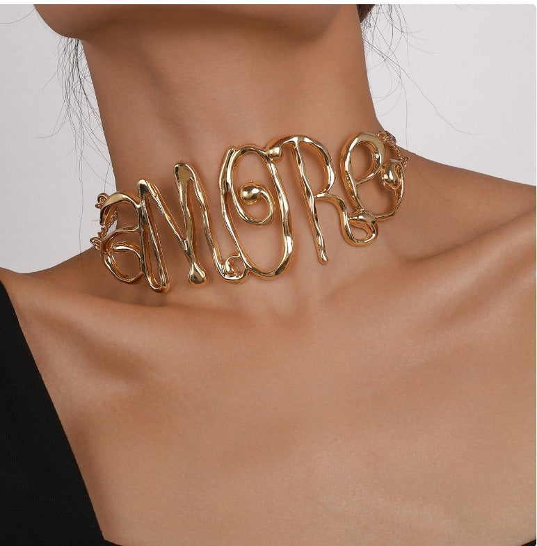 Collar tipo Choker Amore Gold