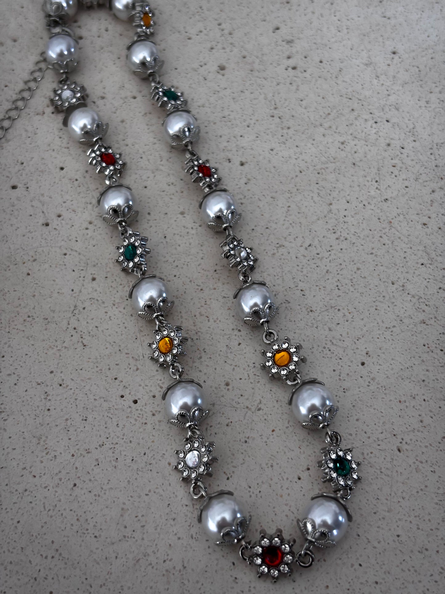 Collar Rose Paradise Silver