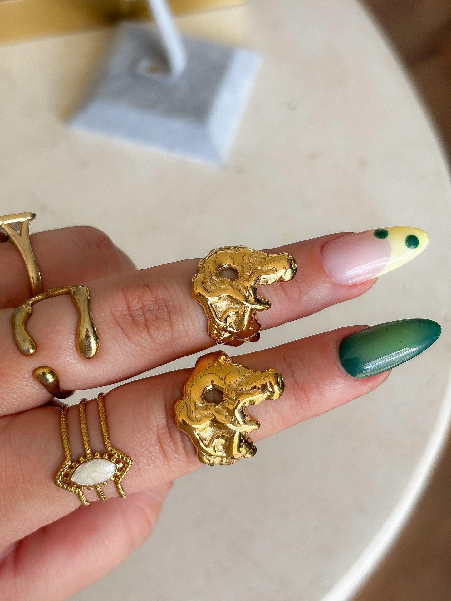 Anillo Cruda Lady Gold