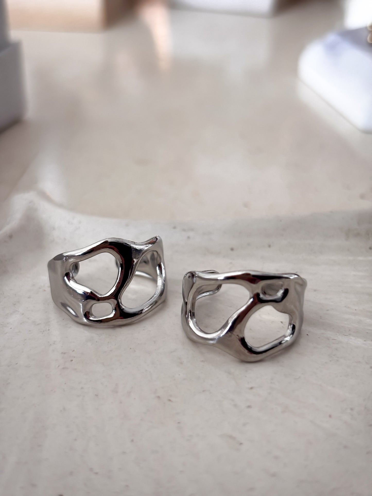 Anillo Silver Colmena