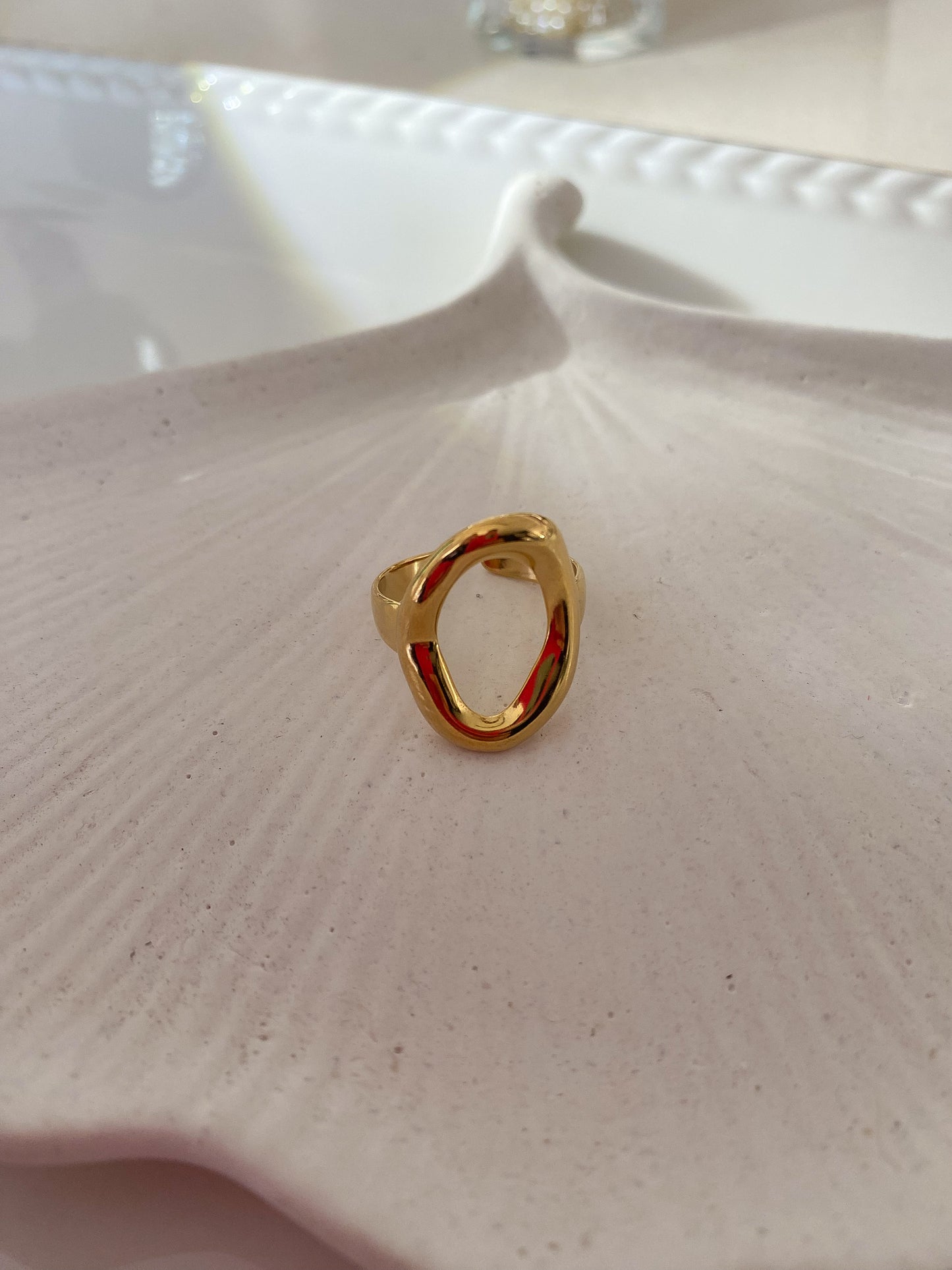 Anillo Ajustable Chunky Oval