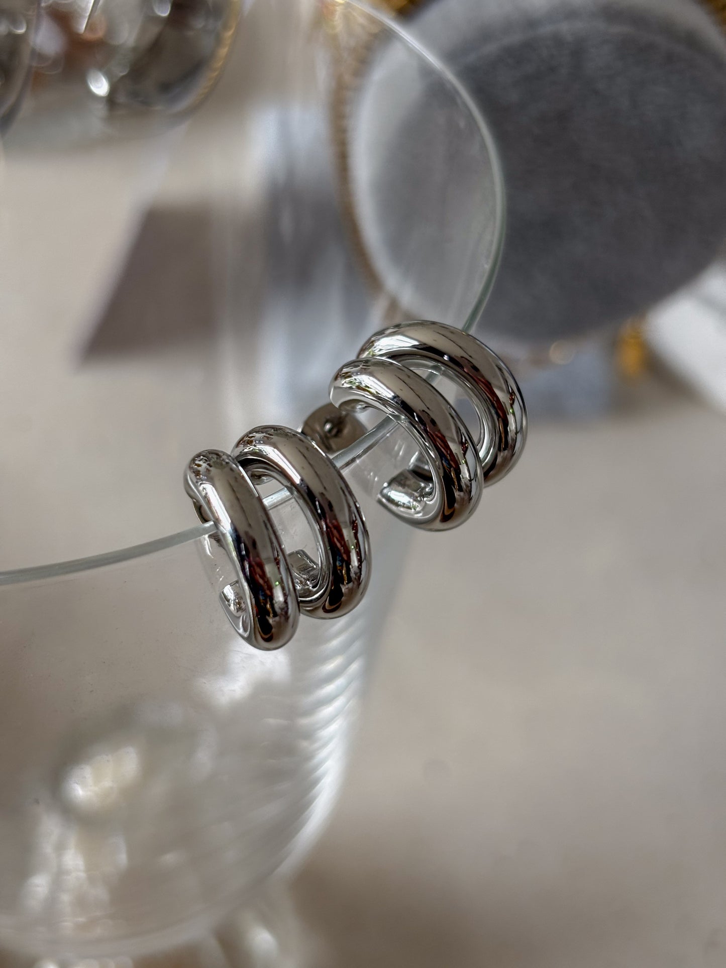 Pendientes Mini Double C