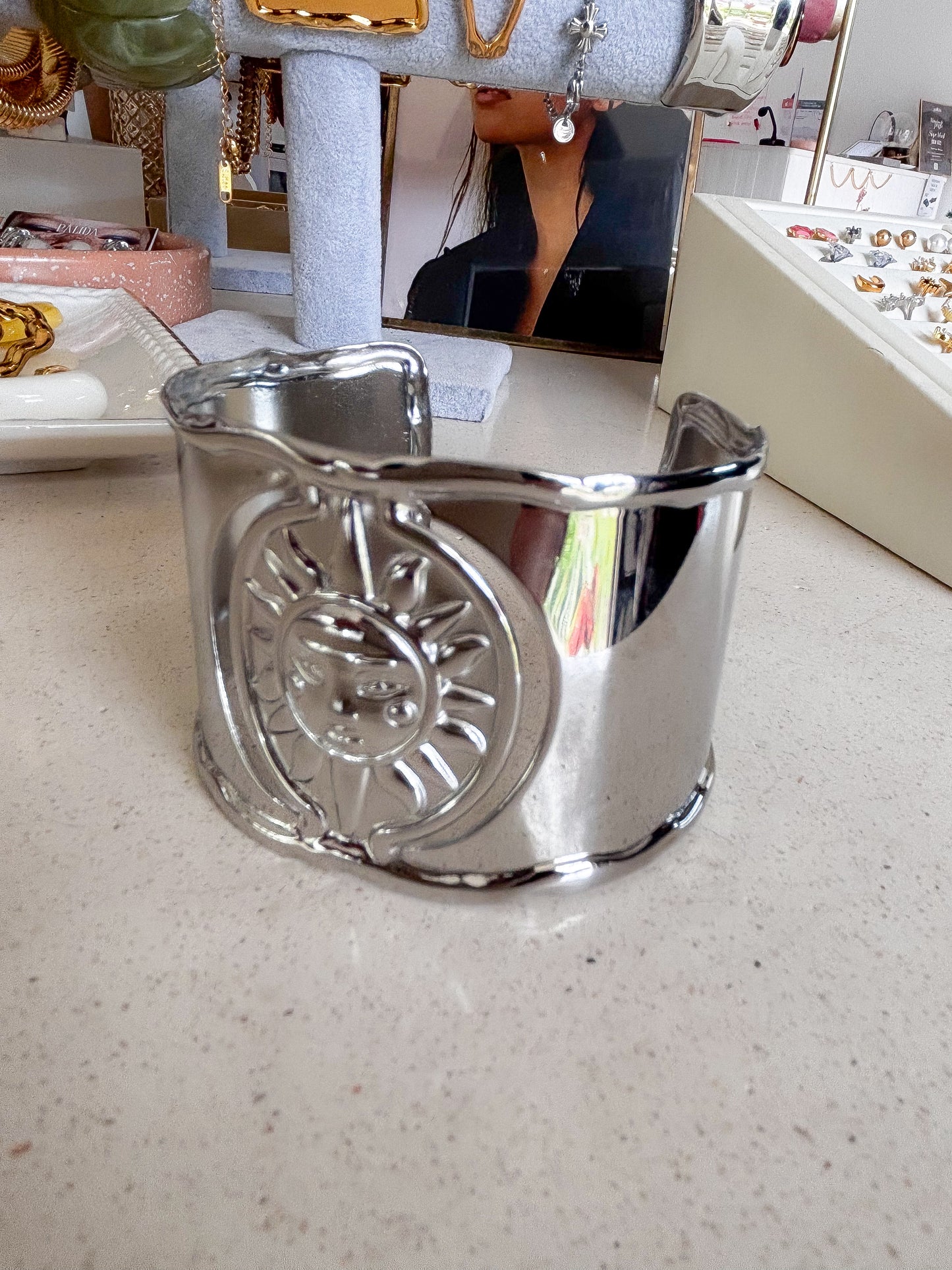 Brazalete tipo Bangle Silver Sun