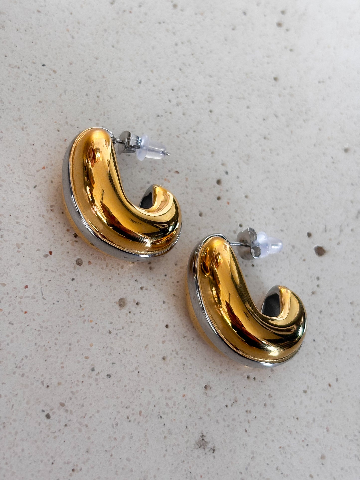Pendientes Mixed Chunky "C"