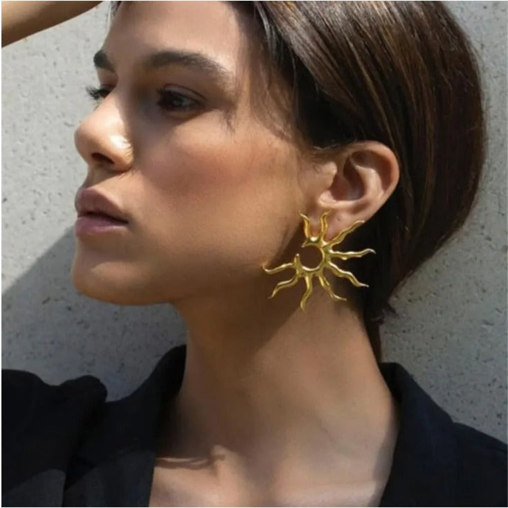 Pendientes Half Sun Gold