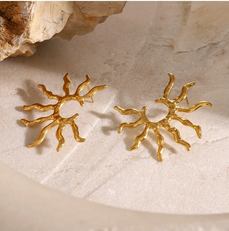 Pendientes Half Sun Gold