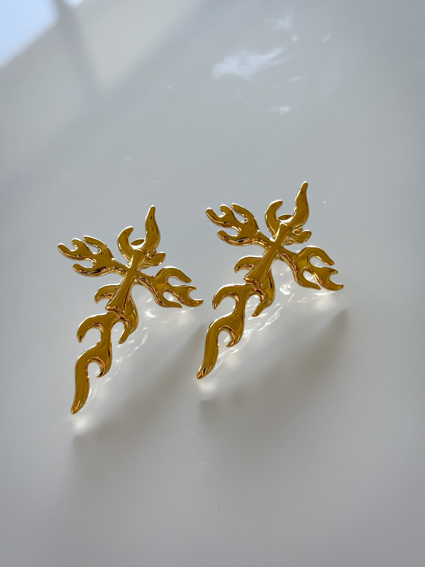 Pendientes Flame Cross