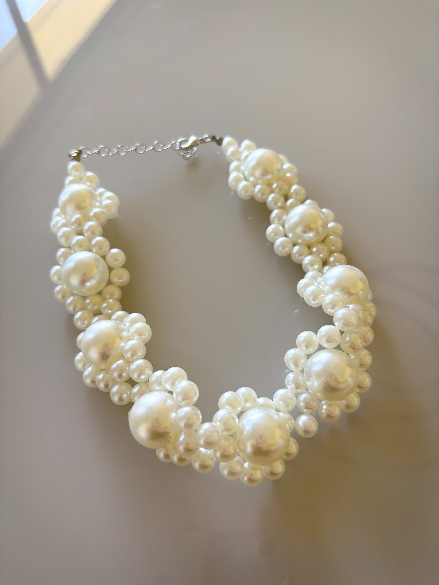 Collar tipo Choker Flower Pearls