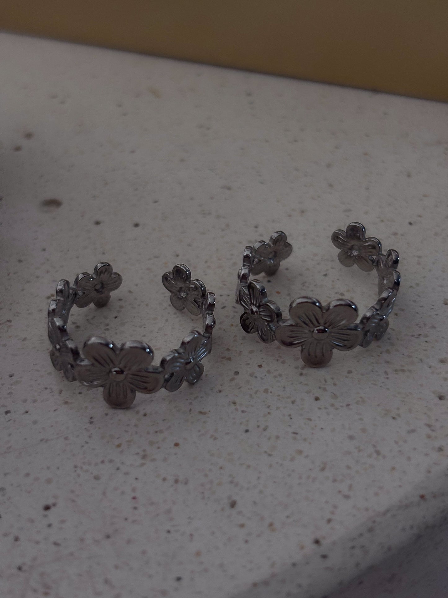 Anillo Ajustable "Silver Flower"