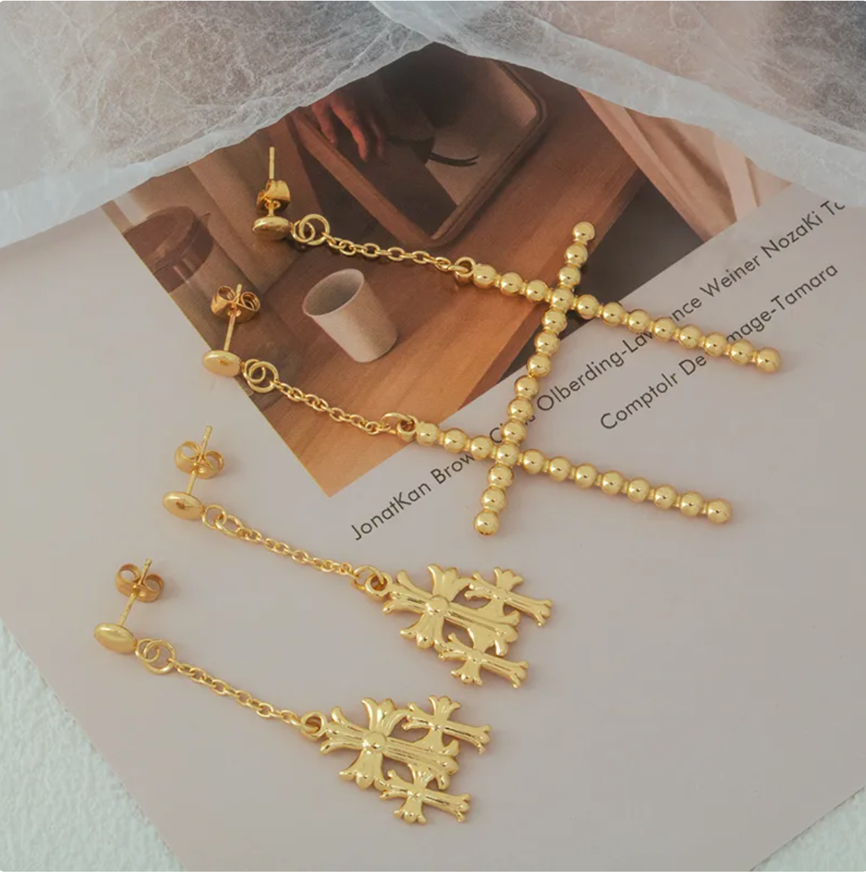 PENDIENTES Holly cross
