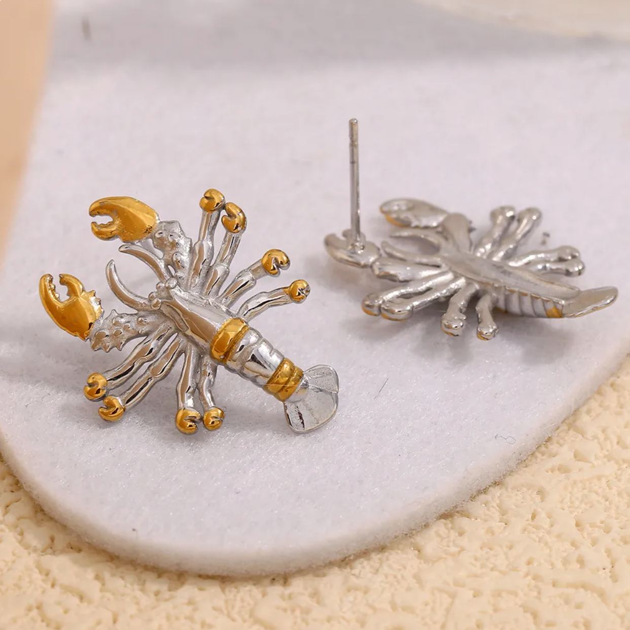 Pendientes silver lobster