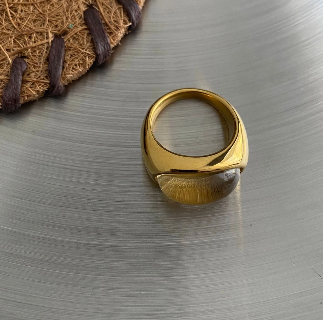 Anillo "Olive clear"