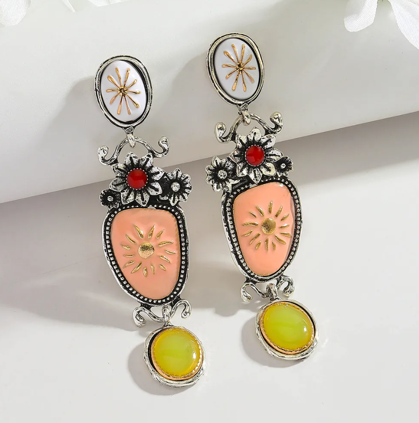 Pendientes Vintage White