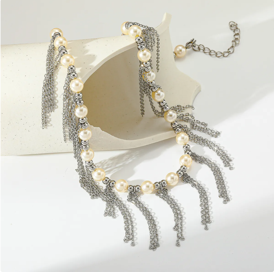 Collar Rosie Pearls Silver