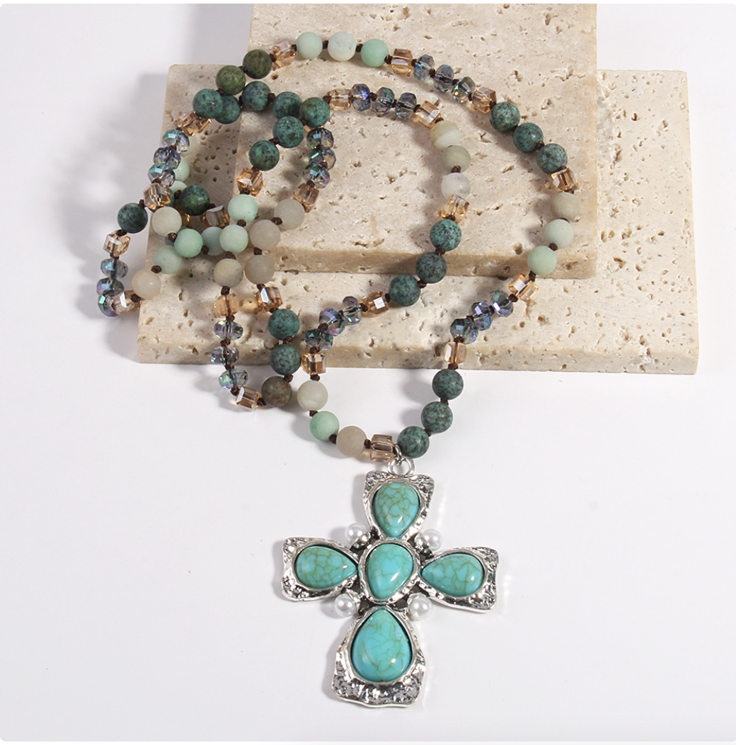 Collar Natura Blue Cross