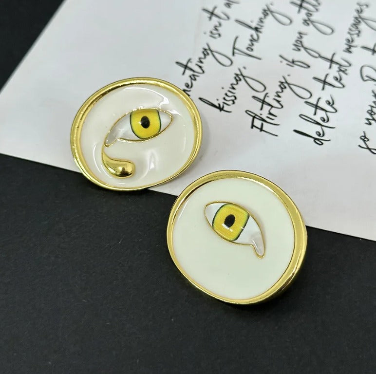 Aretes Ojo Blanco