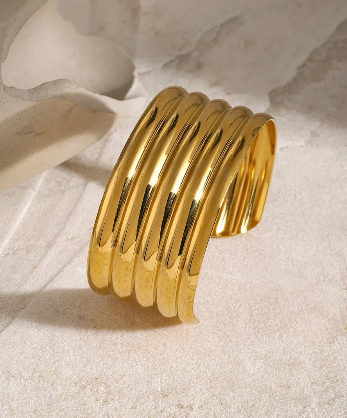 Brazalete tipo Bangle Gold Mich
