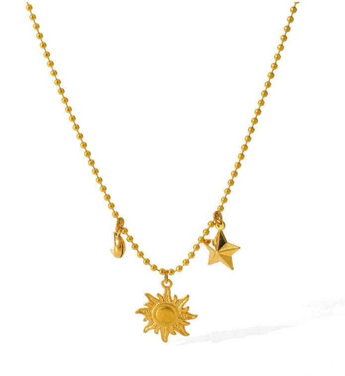 Collar Sun Moon & Star