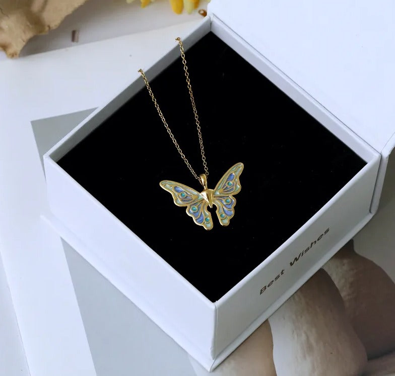 Collar Blue Butterfly