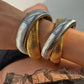 Brazalete Bangle Chunky Cross