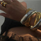 Brazalete Bangle Chunky Cross