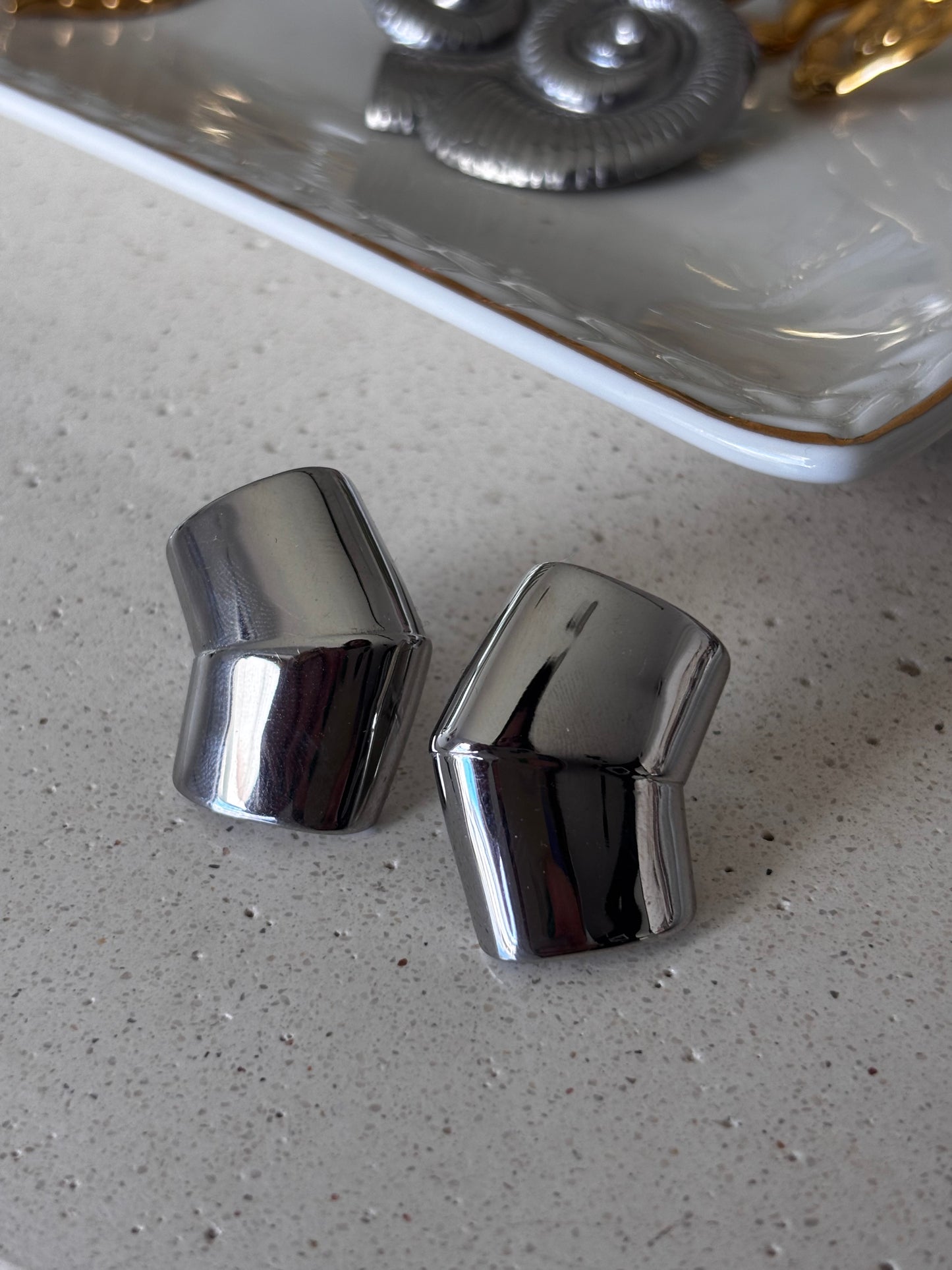 Pendientes Silver Square