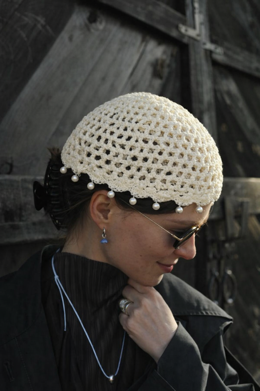 Sombrero Tejido Muse Vainilla Cream