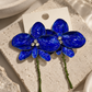 Pendientes Big Blue Flower