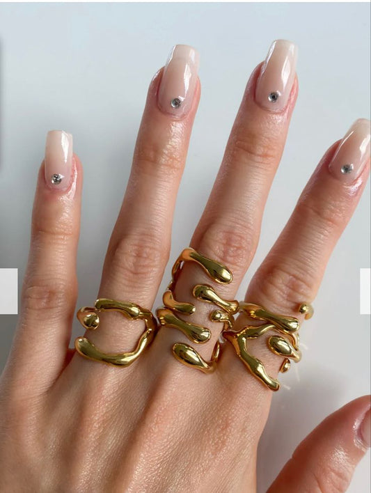 Anillo " Drip Triple"