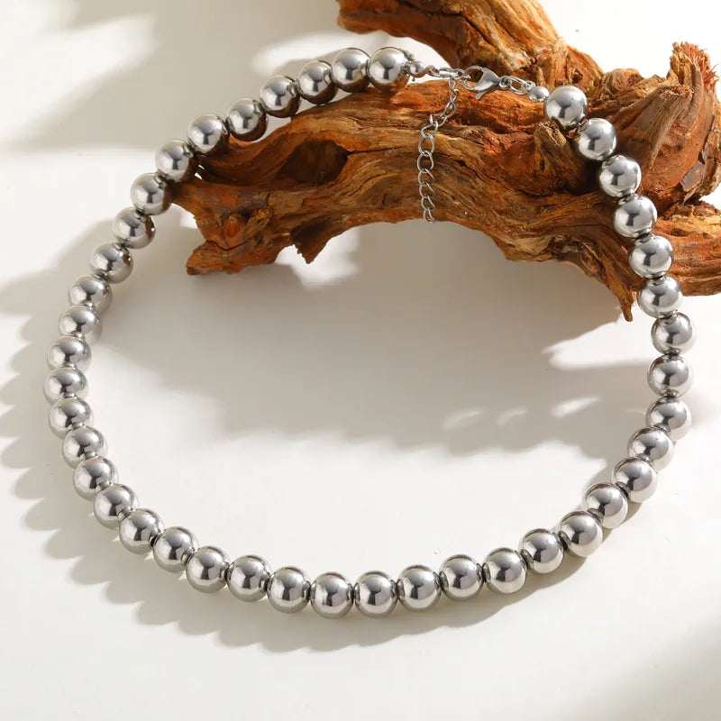 Collar Pesado Tipo Gargantilla con Balines Medios