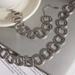 Collar Silver Squares