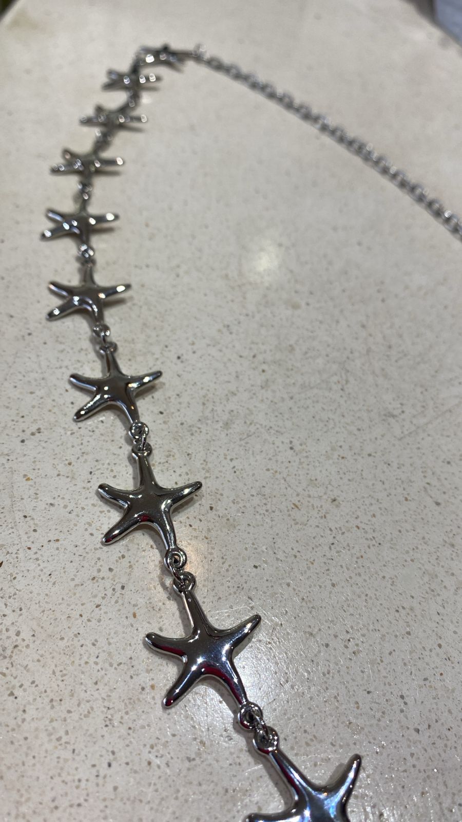 Belly Chain Silver starfish