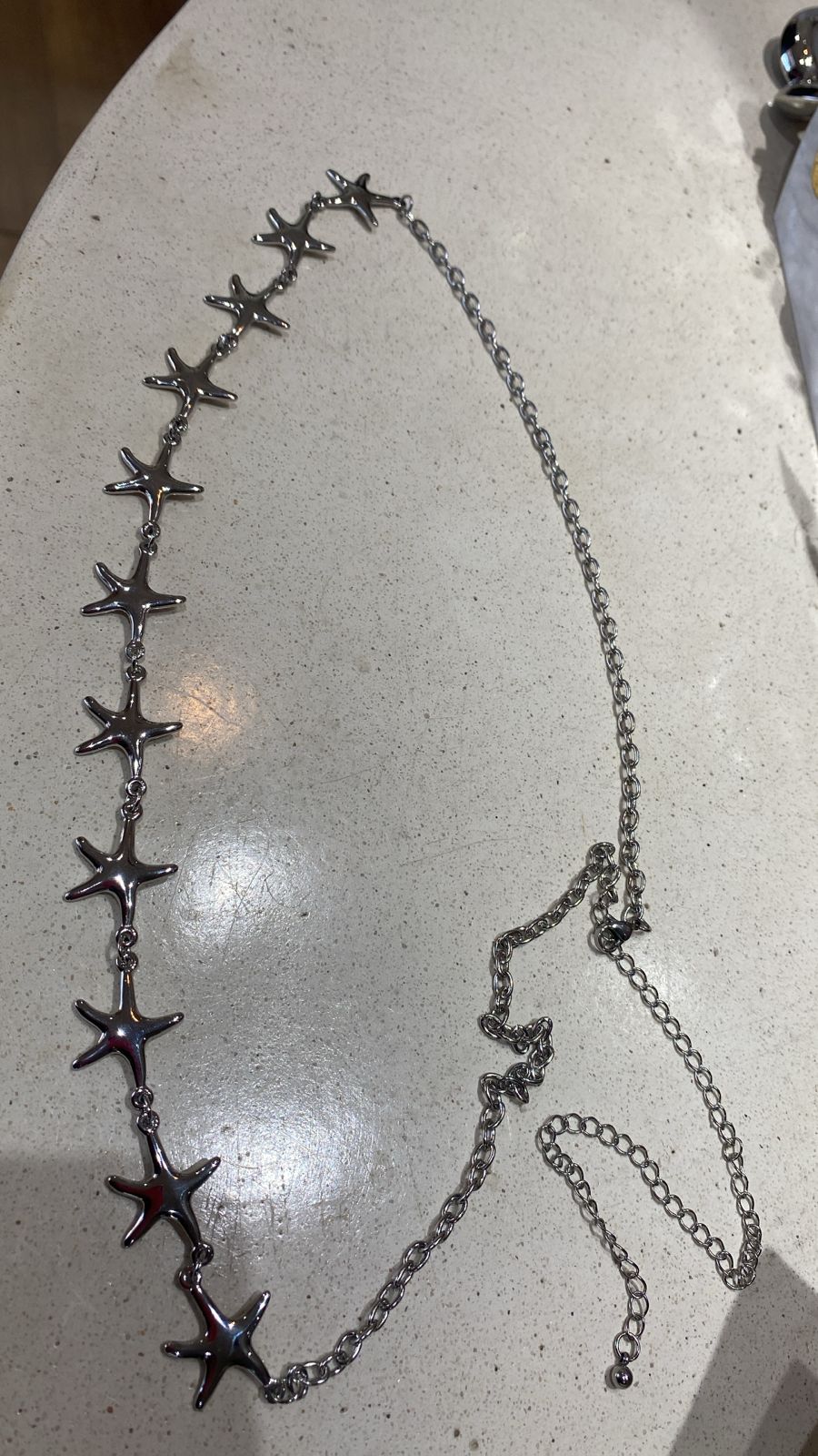 Belly Chain Silver starfish