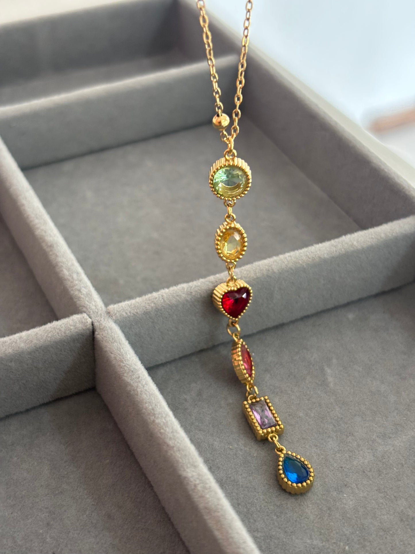 Collar Color Vitral Heart