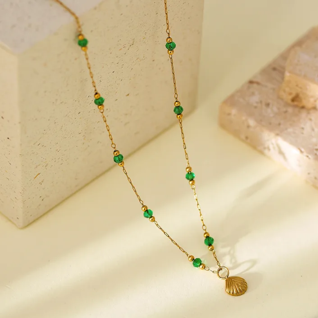 Collar green shell