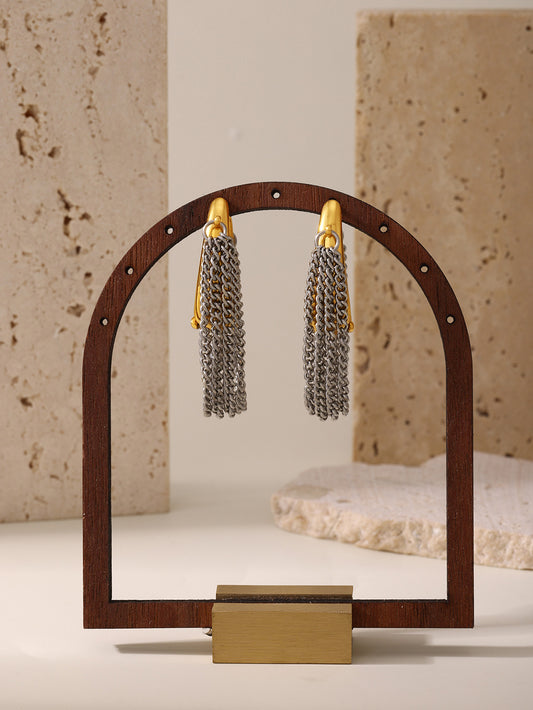 Aretes Mixed Chains Love