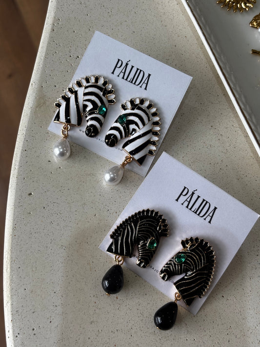 Pendientes Zebra