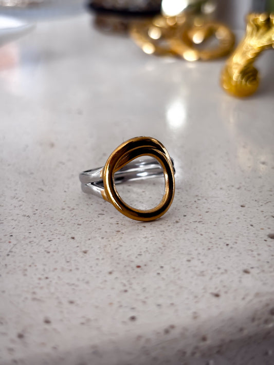 Anillo Mixed circle Gold
