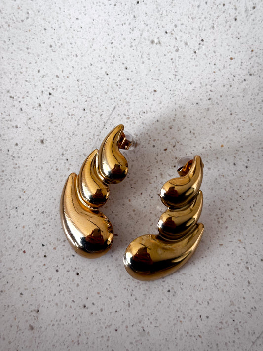 Pendientes Three Goldie drips