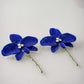 Pendientes Big Blue Flower