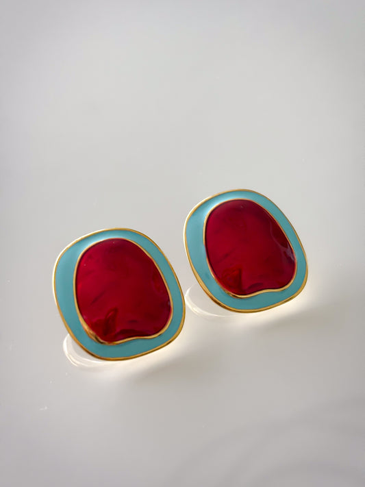 Pendientes Red Stone