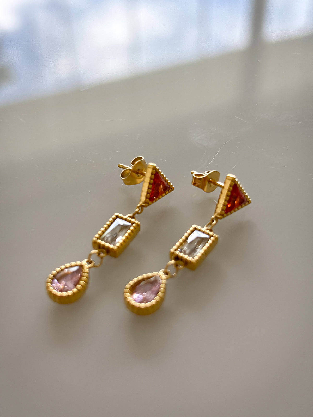 Pendientes Three mini diamonds