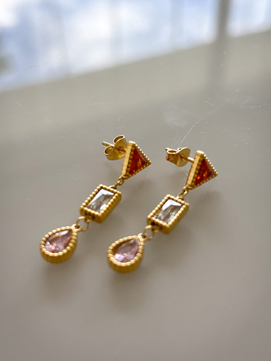 Pendientes Three mini diamonds