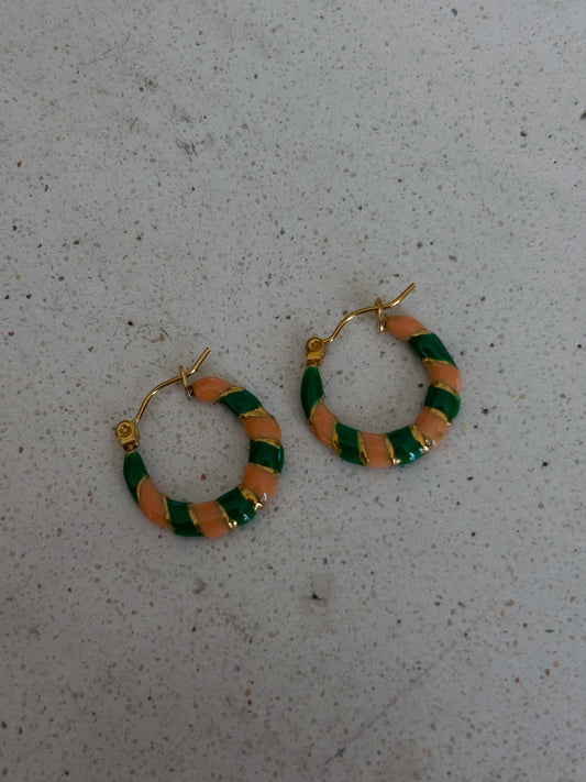 Hoops Pastel Color tangerine