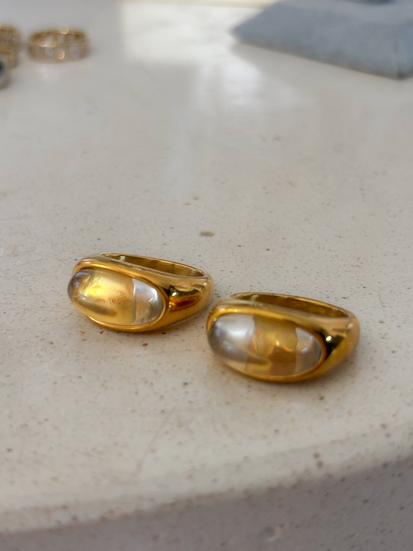 Anillo "Olive clear"