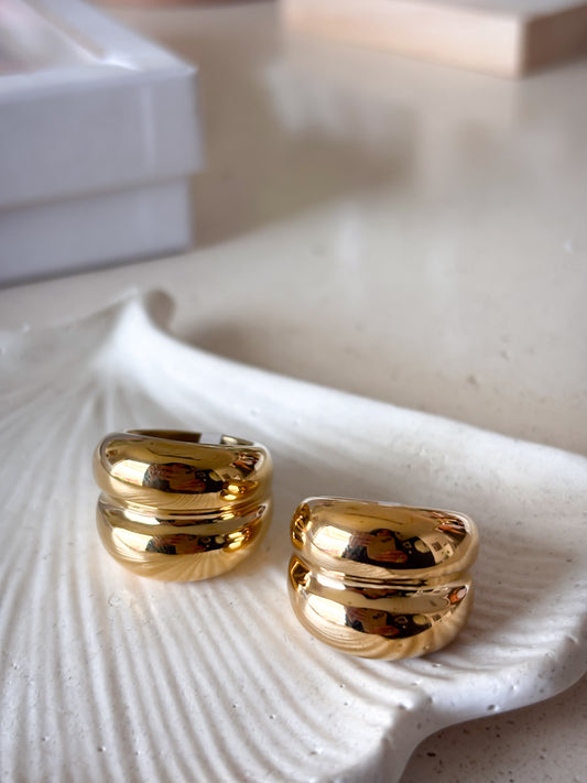 Anillo Chunky Double Gold