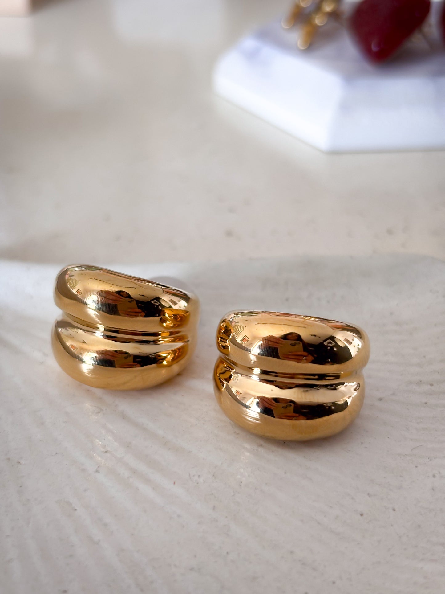 Anillo Chunky Double Gold