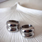 Anillo Chunky Double Silver