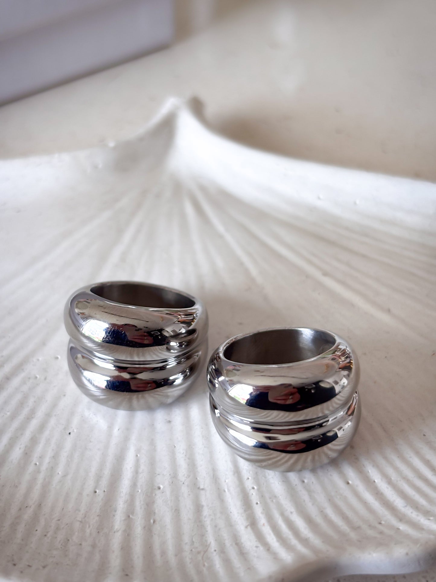Anillo Chunky Double Silver