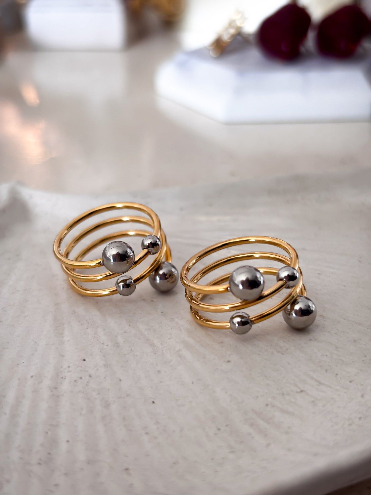 Anillo Ajustable Double Galaxy